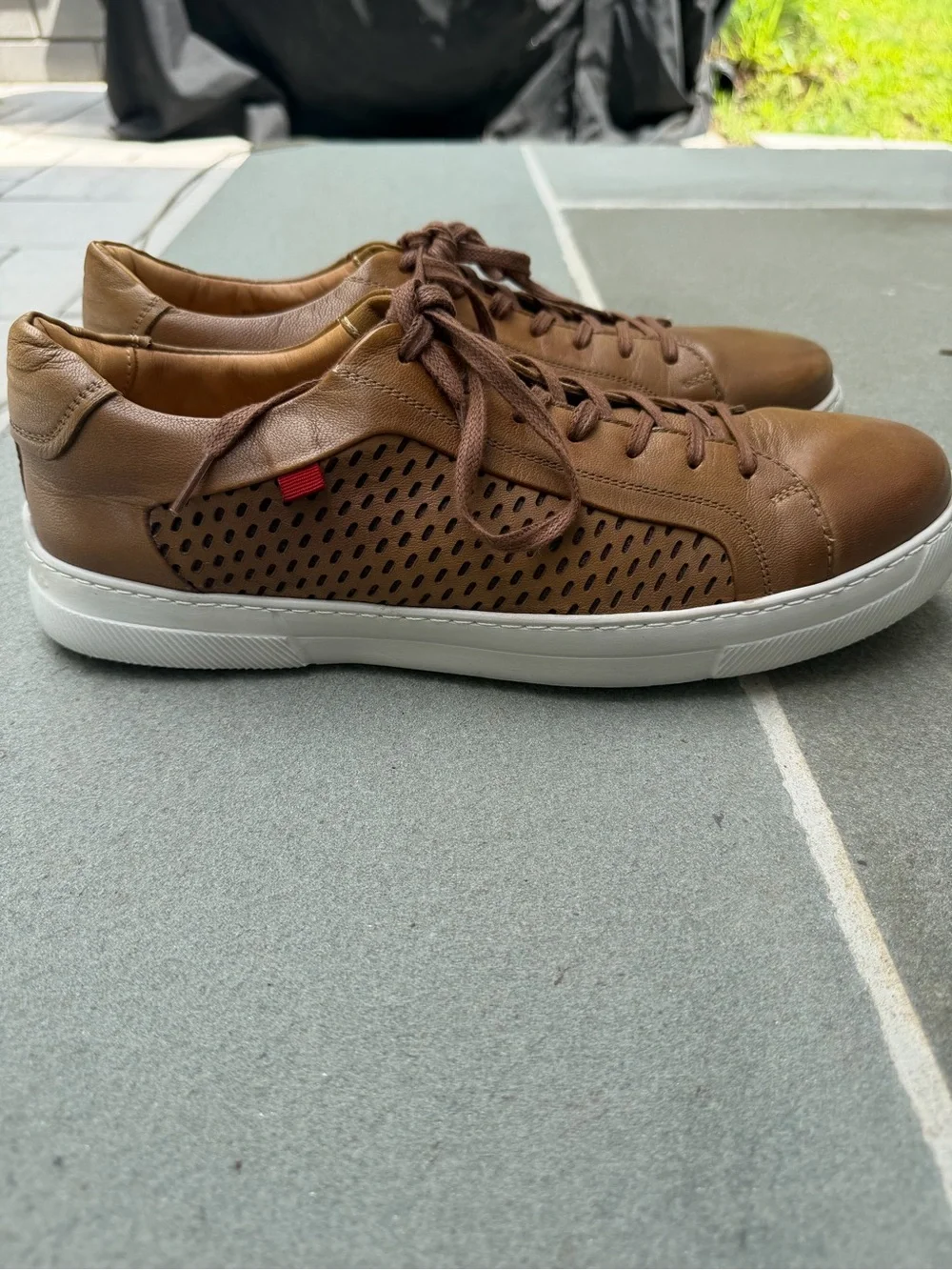 MARC JOSEPH NY Mens Leather Brazil Brown Men's Shoes - Size 10